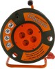 Удлинители GLANZEN EB-50-008, на катушке, б/з, 4 роз - 50м
