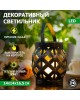 NEON-NIGHT (513-055) Декоративный фонарь со свечкой, бронза, 14х14х16,5 см, цвет Теплый