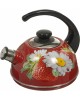 Чайник ЭМАЛЬ T04/25/01 эмал 2,5л конс/руч бордо