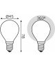 GAUSS Лампа светодиодная Filament 105201109 9Вт цок.:E14 шар 220B 3000K св.свеч.бел.теп. (упак.:10шт)