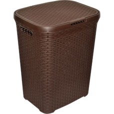 Корзина для белья VIOLET Ротанг 40л (коричневый) 184001