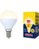 Лампа светодиодная VOLPE (UL-00003832) LED-G45-11W/WW/E14/FR/NR Форма шар матовая Серия Norma 3000K
