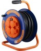 Удлинители GLANZEN EB-30-009, на катушке, с/з, 4 роз- 30м