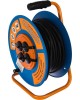 Удлинители GLANZEN EB-30-009, на катушке, с/з, 4 роз- 30м