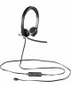 LOGITECH Гарнитура H650E, для компьютера, накладные, проводные, моно, черный [981-000514]