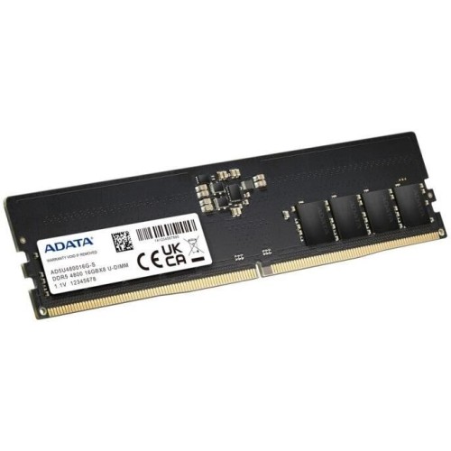 A-DATA Память DDR5 16GB 4800MHz AD5U480016G-S RTL PC5-38400 CL40 DIMM 288-pin 1.1В single rank Ret A-DATA Память DDR5 16GB 4800MHz AD5U480016G-S RTL PC5-38400 CL40 DIMM 288-pin 1.1В single rank Ret