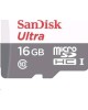 Карта памяти SANDISK 16GB MicroSDHC Ultra Class10 UHS-I U1 80MB/s (SDSQUNS-016G-GN3MN)