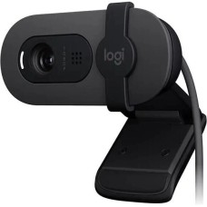 LOGITECH Камера Web HD Webcam Brio 100 черный 2Mpix (1920x1080) USB-A с микрофоном (960-001587)