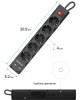 Сетевой фильтр DEFENDER (99755) DFS 755 5 м, 5 розеток