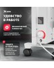 Конвектор электрический MTX КМ-1500.2, 230 В, 1500 Вт, X-образный нагреватель, колеса, термостат 98125