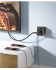 UGREEN Сетевое зарядное устройство CD314 (90613) DigiNest Outlet Extender (1 AC outlets + 30W 2A1C). Цвет: черный