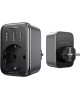 UGREEN Сетевое зарядное устройство CD314 (90613) DigiNest Outlet Extender (1 AC outlets + 30W 2A1C). Цвет: черный