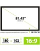 CACTUS Экран FrameExpert CS-PSFRE-180X102, 180х102 см, 16:9, настенный