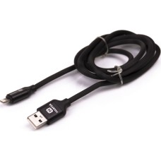 USB кабель HARPER SCH-530 BLACK ( 8PIN, 1м, оплетка силикон)