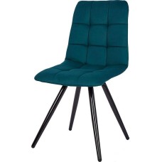 Стул обеденный POLINI Home Berlin SM, темно-бирюзовый - черный (2 кор.)