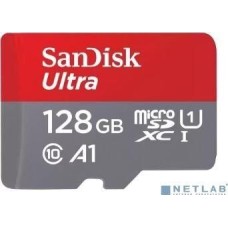 SANDISK SecureDigital microSDXC 128GB Ultra Class 10, UHS-I, R 140 МБ/с, <SDSQUAB-128G-GN6MN> без адаптера SD