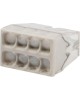 Клемма REXANT (07-5230-6) Экспресс-клемма с пастой СМК 2273-248, 8-проводная 0.5-2.5 мм , прозрачная, блистер (6 шт./уп.)