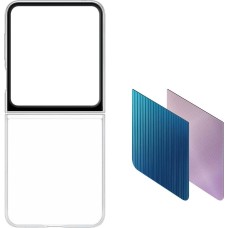 SAMSUNG Чехол (клип-кейс) FlipSuit B5, для Galaxy Z Flip5, прозрачный [ef-zf731ctegru]
