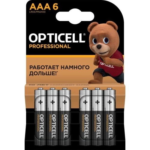 OPTICELL Батарея Professional LR03 AAA (6шт) блистер