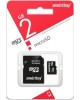 Карта памяти SMARTBUY (SB2GBSD-01) MicroSD 2GB+адаптер