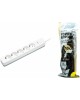 сетевой фильтр PERFEO (PF_C3967) POWER STREAM - 5 роз - 5,0 м - белый