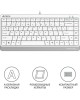 A4TECH Fstyler FKS11 white, USB, белый серый
