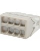 Клемма REXANT (07-5230-6) Экспресс-клемма с пастой СМК 2273-248, 8-проводная 0.5-2.5 мм , прозрачная, блистер (6 шт./уп.)