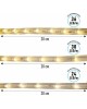 NEON-NIGHT Дюралайт LED трехжильный 230В 13мм 36 LED/м БЕЛЫЙ свечение с динамикой модуль 1м бухта 100м