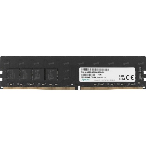 APACER Модуль памяти DIMM 32GB DDR4-2666 EL.32G2V.PRH APACER Модуль памяти DIMM 32GB DDR4-2666 EL.32G2V.PRH
