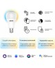 GAUSS Умная лампа IoT Smart Home E27 10Вт 1055lm Wi-Fi (упак.:1шт) (1080112)