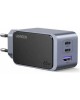 UGREEN Сетевое зарядное устройство X553 (35042) Nexode S 65W USB-A+2*USB-C GaN Tech Fast Charger EU. Цвет: серый