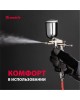 Краскораспылители MATRIX Краскораспылитель пневмат. для финишных работ с верхним бачком V=0,1 л, диам. сопла 0,5 мм 57318