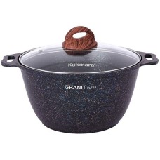 Кастрюля КУКМОР кгг42а а/пр литая 4,0л стекл/кр Granit ultra blue