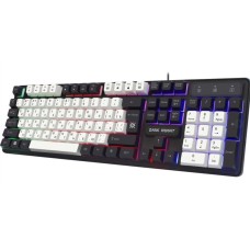 Проводная игровая клавиатура DEFENDER (45078) Dark Knight GK-077 RU,бел-черн