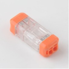 Клемма REXANT (07-5241) Экспресс-клемма СМК 2273-202R проходная разъемная 2 полюса 0,5-2,5мм (50 шт/уп)