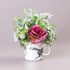 LEFARD ЦВЕТОЧНАЯ КОМПОЗИЦИЯ В КРУЖКЕ 