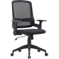 Кресло компьютерное CACTUS Кресло CS-MC313-BK черный сетка/ткань низк.спин. крестов. пластик пластик черный