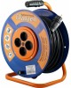 Удлинители GLANZEN EB-50-010, на катушке, с/з, 4 роз - 50м