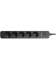 сетевой фильтр PERFEO (PF_C3968) POWER STREAM - 5 роз -5,0 м - черный