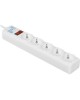 POWERCUBE Сетевой фильтр Power Cube SPG-B-6 white (1,9 м, 5 розеток, 10А) (SPG-B-6-WHITE)