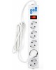 POWERCUBE Сетевой фильтр Power Cube SPG-B-6 white (1,9 м, 5 розеток, 10А) (SPG-B-6-WHITE)