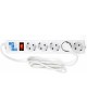 POWERCUBE Сетевой фильтр Power Cube SPG-B-6 white (1,9 м, 5 розеток, 10А) (SPG-B-6-WHITE)