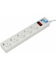 POWERCUBE Сетевой фильтр Power Cube SPG-B-6 white (1,9 м, 5 розеток, 10А) (SPG-B-6-WHITE)