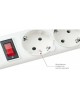 POWERCUBE Сетевой фильтр Power Cube SPG-B-6 white (1,9 м, 5 розеток, 10А) (SPG-B-6-WHITE)