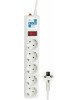 POWERCUBE Сетевой фильтр Power Cube SPG-B-6 white (1,9 м, 5 розеток, 10А) (SPG-B-6-WHITE)
