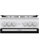 GORENJE Плита Комбинированная GK5A21WH белый/черный (стеклянная крышка) реш.сталь