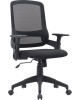 Кресло компьютерное CACTUS Кресло CS-MC313-BK черный сетка/ткань низк.спин. крестов. пластик пластик черный