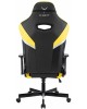 Кресло компьютерное игровое KNIGHT Кресло игровое Thunder 5X, на колесиках, эко.кожа, черный/желтый [ thunder 5x y]