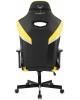 Кресло компьютерное игровое KNIGHT Кресло игровое Thunder 5X, на колесиках, эко.кожа, черный/желтый [ thunder 5x y]