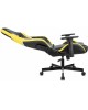 Кресло компьютерное игровое KNIGHT Кресло игровое Thunder 5X, на колесиках, эко.кожа, черный/желтый [ thunder 5x y]